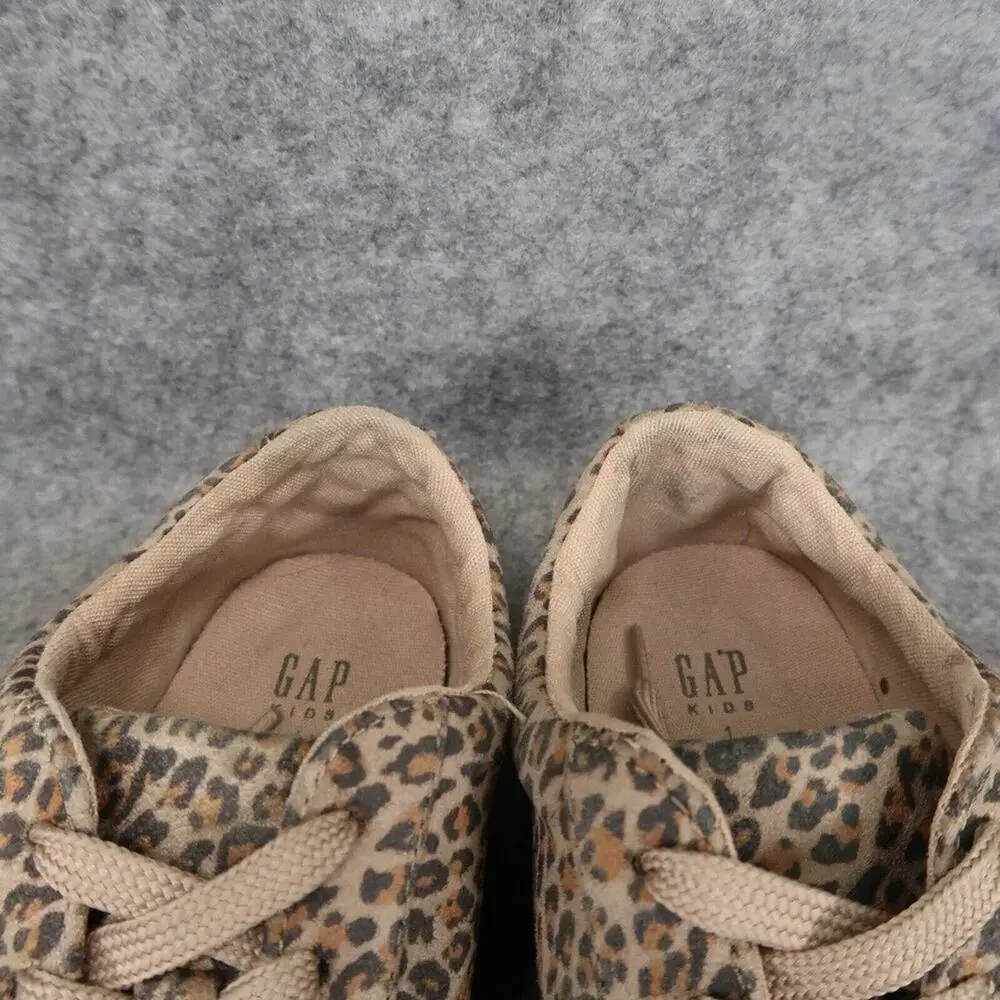 Gap Shoes Kids 1 Sneaker Casual Active Trainer Fashion Leopard Print Girls Brown